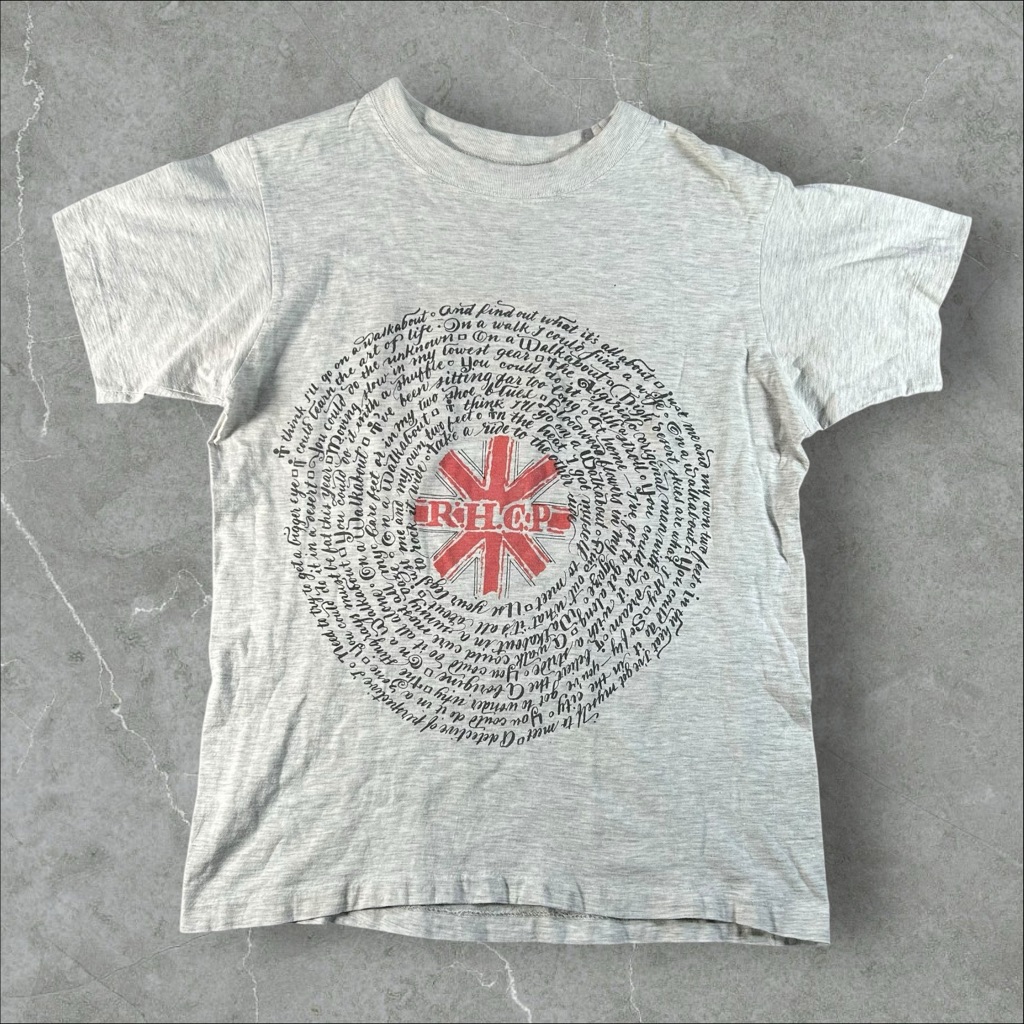 Vintage Red Hot Chili Peppers Shirt Mens Medium Grey 90s Rare Parking Lot Band